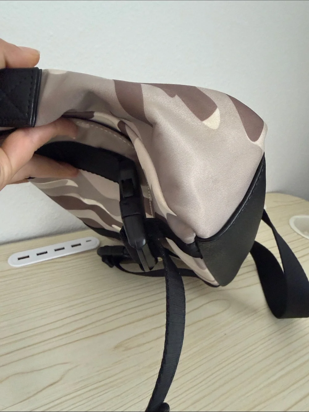 Tommy Bahama Desert Camo Messenger Bag in Tan and Beige